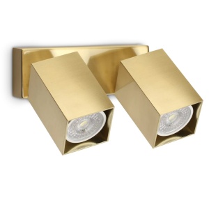 Aplica de perete DYNAMITE AP2 SQUARE OTTONE