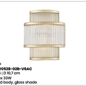Aplica de perete eleganta design modern SERGIO auriu W0528-02B-V6AC ZL - Img 2