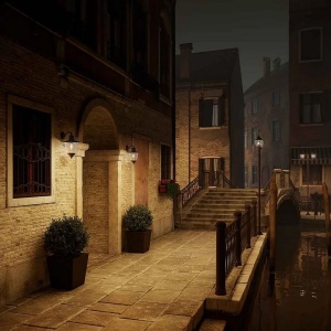 Aplica de perete exterior cu protectie IP44, Venezia 248.09.OR