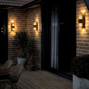 Aplica de perete exterior design nordic IP54 Aludra seaside brown 149364 universul-luminii.ro