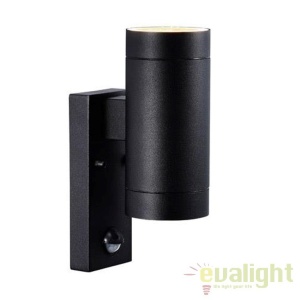 Aplica de perete exterior, dubla cu senzor, IP54 Tin Maxi negru 21519103 NL