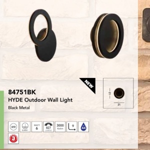 Aplica de perete exterior Hyde LED 159124 universul-luminii.ro