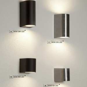 Aplica de perete exterior IP44 Down 8008-1BK-LED SRT 75074 universul-luminii.ro