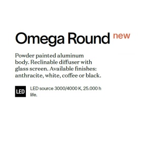 Aplica de perete exterior, IP54 OMEGA AP ROUND BIANCO 3000K 101304 universul-luminii.ro