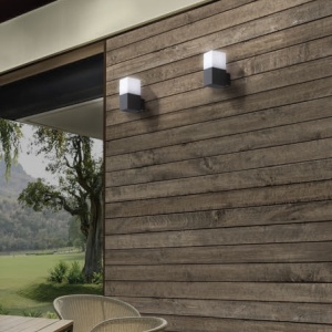 Aplica de perete exterior moderna IP54 SORANO gri 97274 universul-luminii.ro