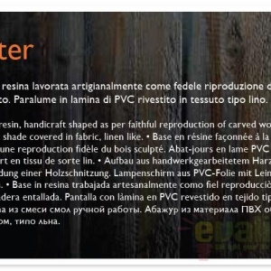 Aplica de perete fabricat manual PETER AP2 075211 176414 universul-luminii.ro
