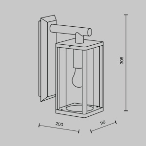 Aplica de perete iluminat exterior IP54 Cell 182964 universul-luminii.ro