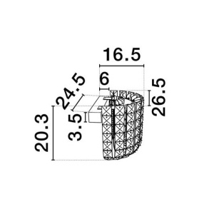 Aplica de perete LED auriu, cristale sticla CELYSIA 630274 universul-luminii.ro