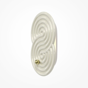 Aplica de perete LED ceramica alba Rock garden - Img 3