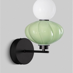 Aplica de perete LED decorativa ceramica Alb, Verde, ONETA 168494 universul-luminii.ro