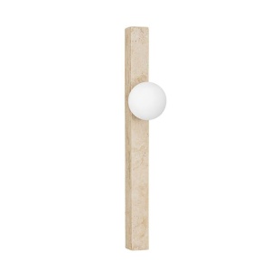 Aplica de perete LED decorativa din travertin OVEE - Img 3