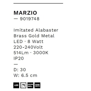 Aplica de perete LED decorativa MARZIO D-30cm - Img 7