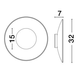 Aplica de perete LED design ambiental Esti fumuriu 55774 universul-luminii.ro