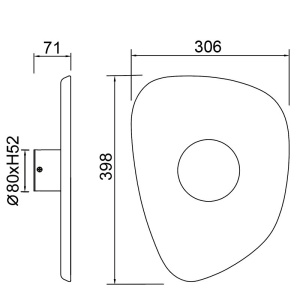 Aplica de perete LED design decorativ ACUSTIC 30,6cm - Img 4
