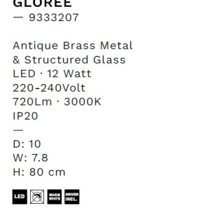 Aplica de perete LED design decorativ GLOREE - Img 9
