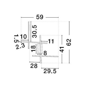 Aplica de perete LED design modern APECHO alb - Img 4
