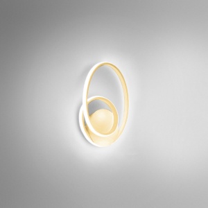 Aplica de perete LED design modern Diva, auriu, alb sau titan - Img 1