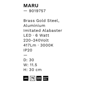 Aplica de perete LED design modern Maru 158044 universul-luminii.ro