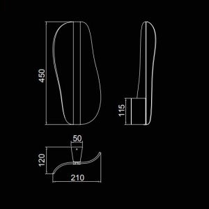 Aplica de perete LED dimabil design deosebit Bianca 220534 universul-luminii.ro