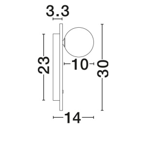 Aplica de perete LED din travertin decorativa OVEE - Img 10