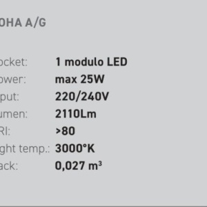 Aplica de perete LED DOHA A otel, alb, negru sau gri dove 230284 universul-luminii.ro
