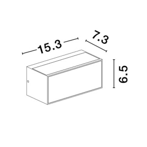 Aplica de perete LED iluminat exterior decorativ IP65 INGA 229674 universul-luminii.ro