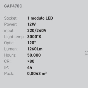 Aplica de perete LED pentru oglinda baie IP44 Ring 3000K 149834 universul-luminii.ro