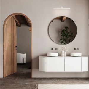 Aplica de perete LED pentru oglinda baie IP54 BREGGO alb, 61cm 229404 universul-luminii.ro