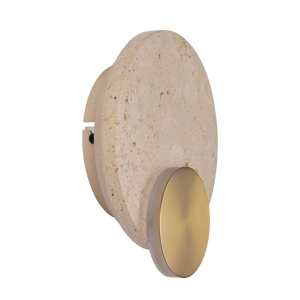 Aplica de perete LED, Travertin, Auriu, Travertino 10W - Img 2