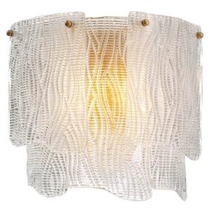 Aplica de perete LUX design deosebit Asinara, sticla texturata - Img 2