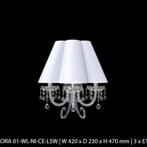 Aplica de perete LUX design modern, Cristal Bohemia Exclusive FLORA 01-WL 96324 universul-luminii.ro