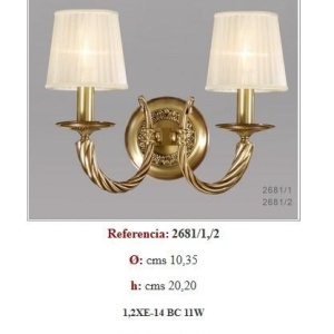 Aplica de perete LUX fabricat manual Olga 2681/2 Bejorama 55144 universul-luminii.ro