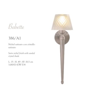 Aplica de perete LUX realizata manual Babette 163834 universul-luminii.ro