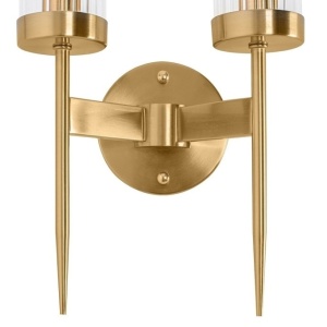 Aplica de perete, Metal, Sticla, Flame auriu 64464 universul-luminii.ro