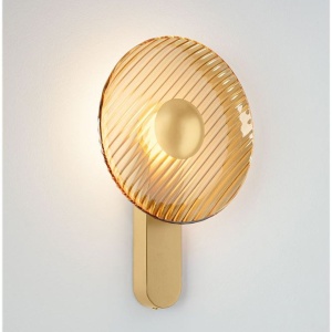 Aplica de perete moderna LED LAVINA auriu/ chihlimbar - Img 3