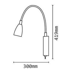 Aplica de perete moderna LED Loke 40994 44364 universul-luminii.ro