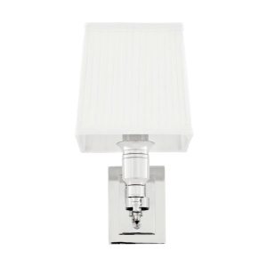 Aplica de perete moderna LUX, finisaj nickel cu abajur alb, Lexington Single 108634 HZ 65444 universul-luminii.ro
