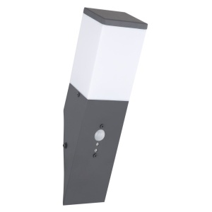 Aplica de perete pentru iluminat exterior cu senzor de miscare IP44 Herri antracit 120764 universul-luminii.ro