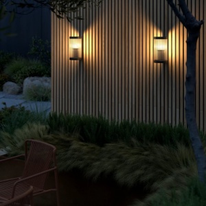 Aplica de perete pentru iluminat exterior IP54 Coupar negru 115184 universul-luminii.ro