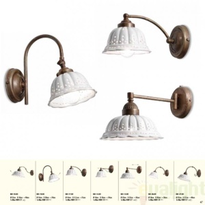 Aplica de perete rustic fabricat manual diam. 14cm Anita 061.17.OC 53904 universul-luminii.ro