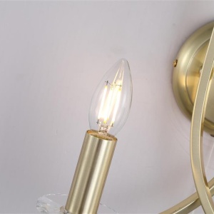 Aplica de perete stil elegant metal alama Ascona 2L 624844 universul-luminii.ro