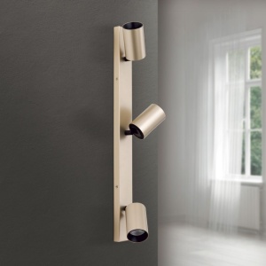 Aplica de perete/tavan cu Spoturi stil minimalist modern SEAN 3L auriu 157074 universul-luminii.ro