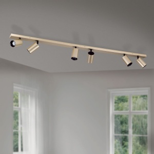 Aplica de perete/tavan cu Spoturi stil minimalist modern SEAN 6L auriu 124594 universul-luminii.ro