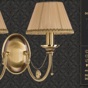 Aplica design clasic realizat manual Dorato - Img 3