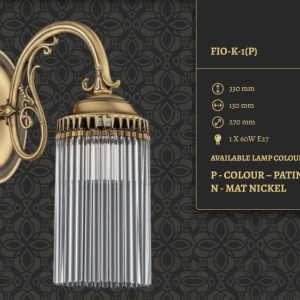 Aplica design clasic realizata manual Fiore - Img 2
