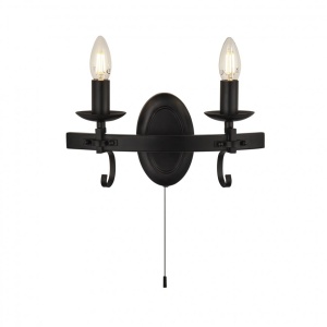 Aplica design rustic Cartwheel III 8902-2BK SRT - Img 1
