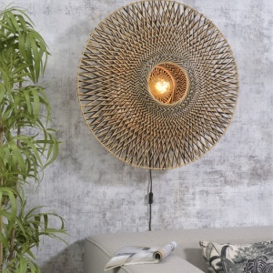 Aplica din bambus Bali L natur, 87cm BALI/W/8720/BN 194114 universul-luminii.ro