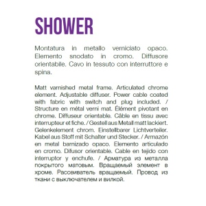Aplica directionabila SHOWER AP1 NERO 179643 66324 universul-luminii.ro