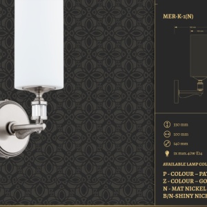 Aplica eleganta design clasic MERANO 77544 universul-luminii.ro
