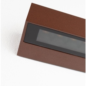 Aplica exterior corten liniara 50cm IP65 LED CCT PRISMATIC - Img 4